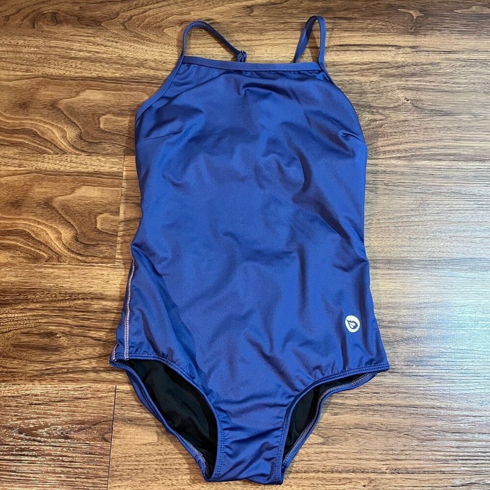 BALEAF Athletic Training One Piece Swimsuit Blue Womens 32 Not Padded Polyester